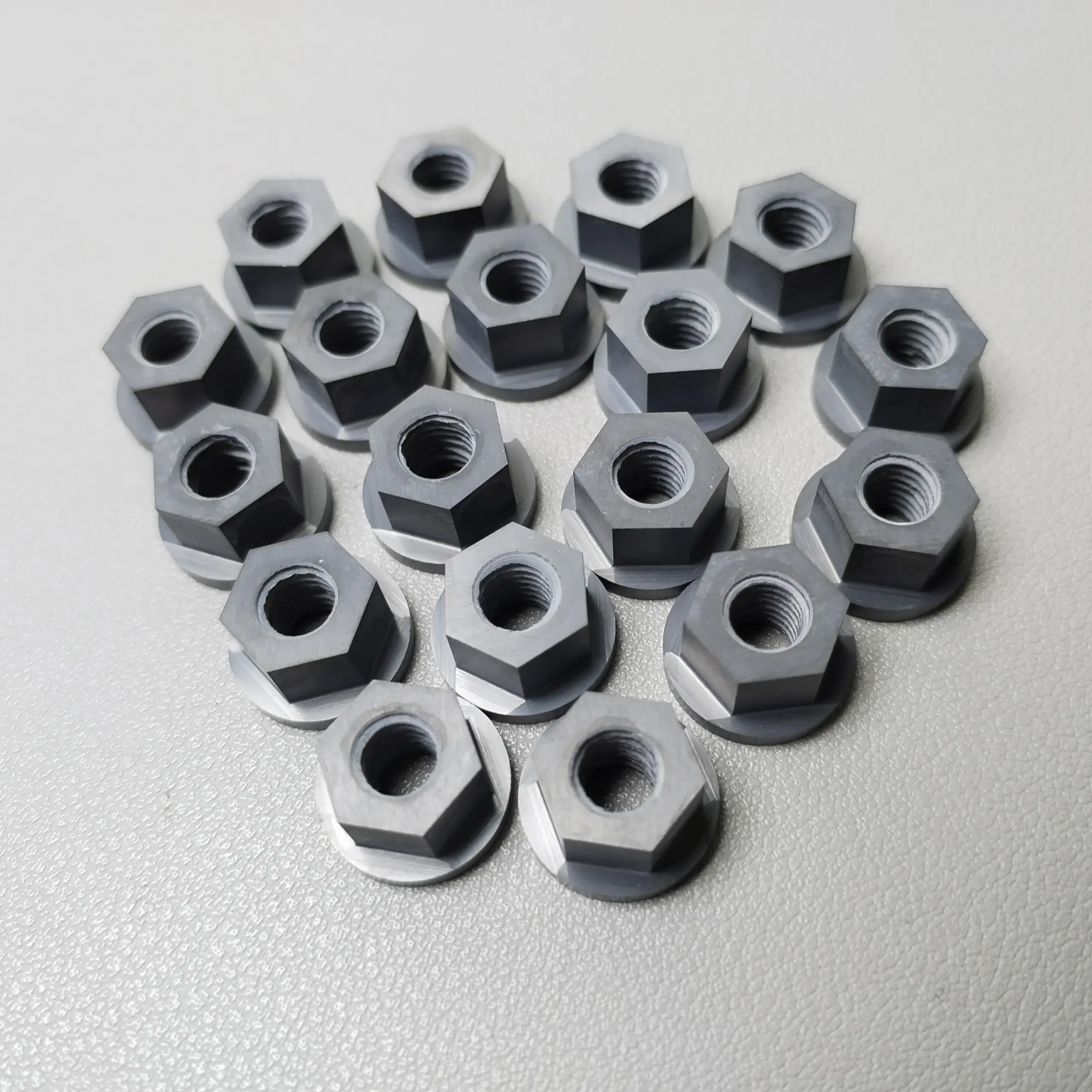 氧化硅陶瓷紧固件 -结构连接件-螺丝帽-来图定制2