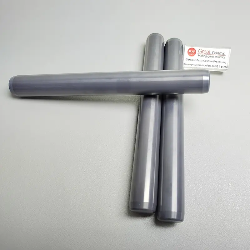 碳化硅陶瓷实管-碳化硅陶瓷管-碳化硅陶瓷棒-碳化硅陶瓷可加工-来图定制1