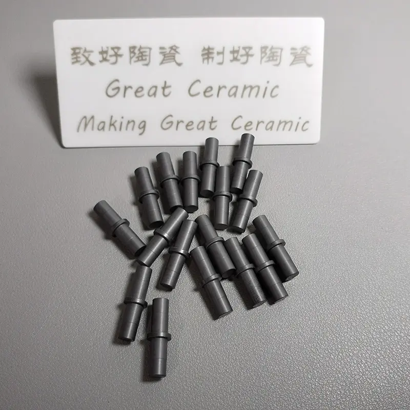 碳化硅陶瓷轴-碳化硅陶瓷异形件-碳化硅陶瓷零部件-碳化硅陶瓷可加工-来图定制1