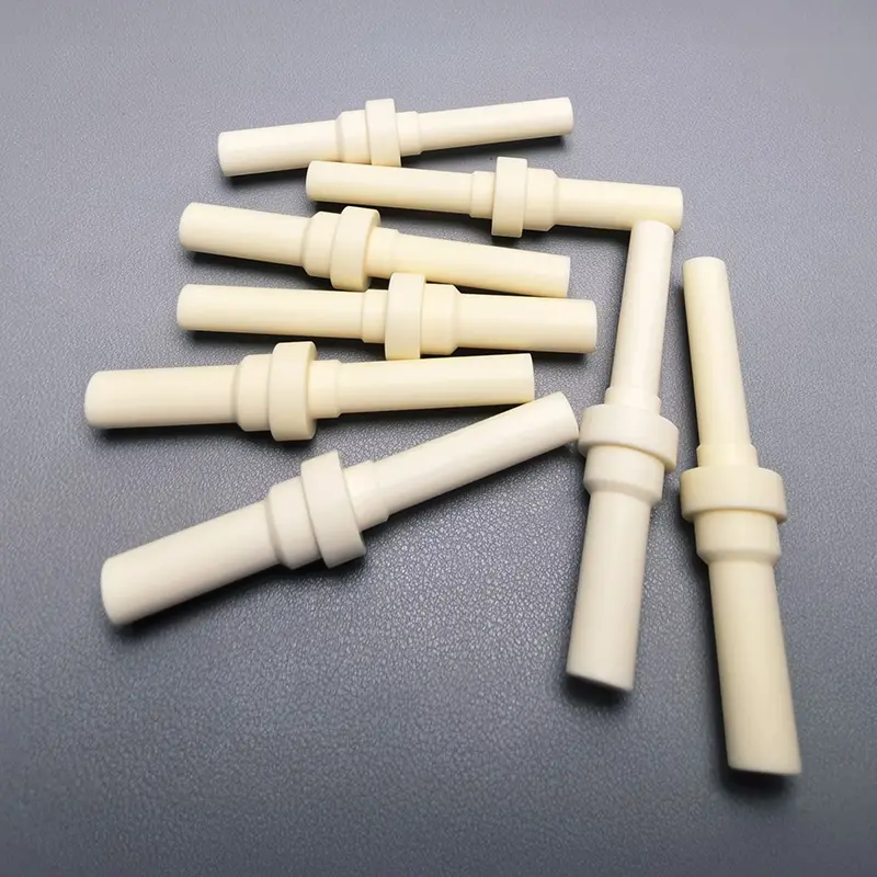氧化铝陶瓷结构件-氧化铝陶瓷螺纹管-氧化铝零部件-来图定制