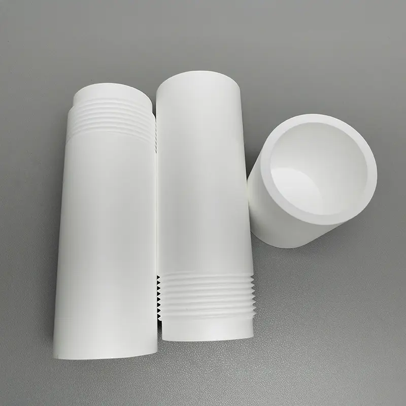 氮化硼陶瓷通管-陶瓷盲管-螺纹管-陶瓷棒来图定制1