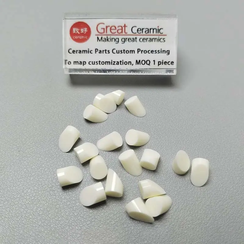 氧化铝陶瓷异形结构件-氧化铝陶瓷圆头结构件