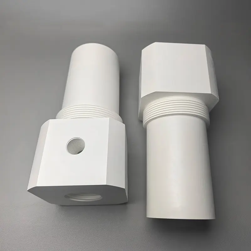 38 氮化硼陶瓷六角结构件-氮化硼陶瓷零件-氮化硼陶瓷零部件-来图定制2