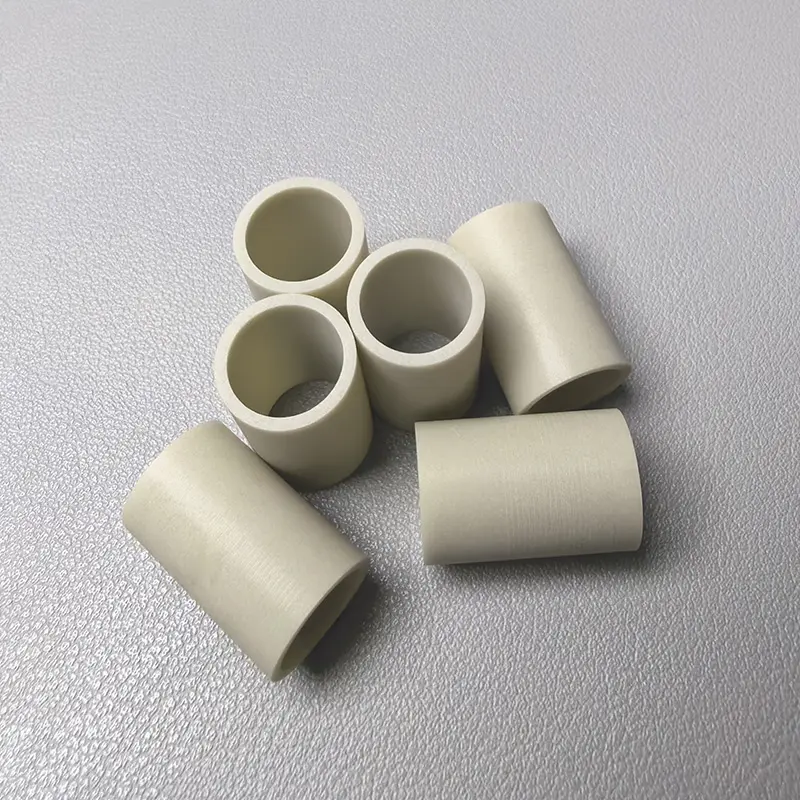 氮化铝陶瓷螺纹管件-氮化铝陶瓷管-氮化铝陶瓷通管-陶瓷可加工-来图定制1