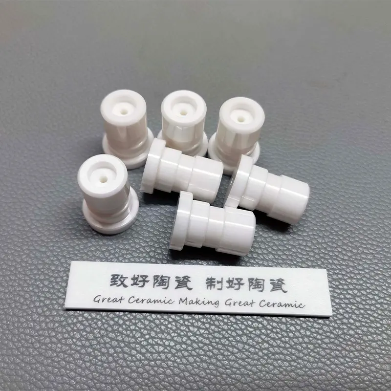 氧化锆陶瓷阶轴套-氧化锆陶瓷零件-氧化锆陶瓷销钉-氧化锆陶瓷可加工-氧化锆陶瓷销钉-来图定制2