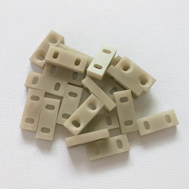 氮化铝陶瓷双孔条形垫片-氮化铝陶瓷结构件-氮化铝陶瓷零部件-氮化铝陶瓷块